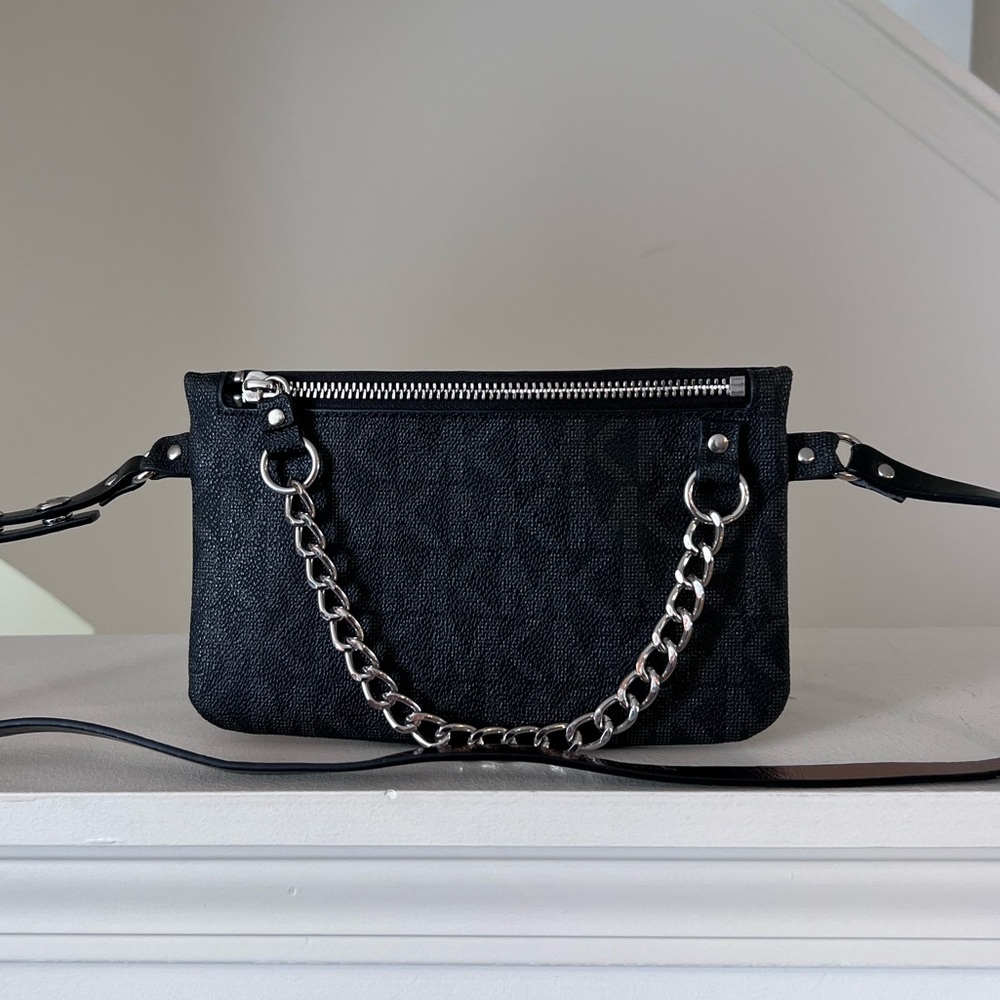 Michael Kors Signature Logo Chain Belt Bag